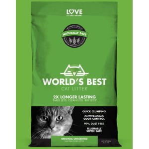 וורלד בסט קט ליטר ללא בישום 6.35 קג - World`s best cat litter