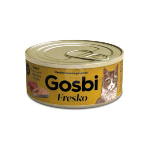 גוסבי טונה&סלמון בג'לי חתול בוגר 70 גרם- Gosbi Tuna&Salmon in Jelly Adult Cat