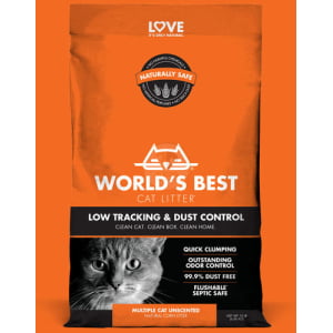 וורלד בסט קט ליטר ללא עקבות ללא בישום 6.8 קג - World`s best cat litter