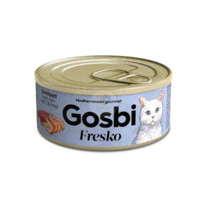 גוסבי טונה ושרימפס חתול מסורס 70 גרם- Gosbi Tuna&Shrimps Sterilized Cat