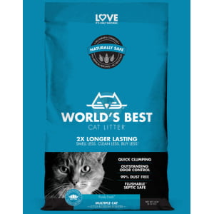 וורלד בסט קט ליטר מולטי קט ריחני 6.35 קג - World`s best cat litter