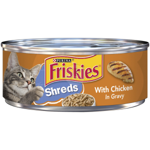 פריסקיז נתחי עוף ברוטב-Friskies Chicken Shreds In Gravy