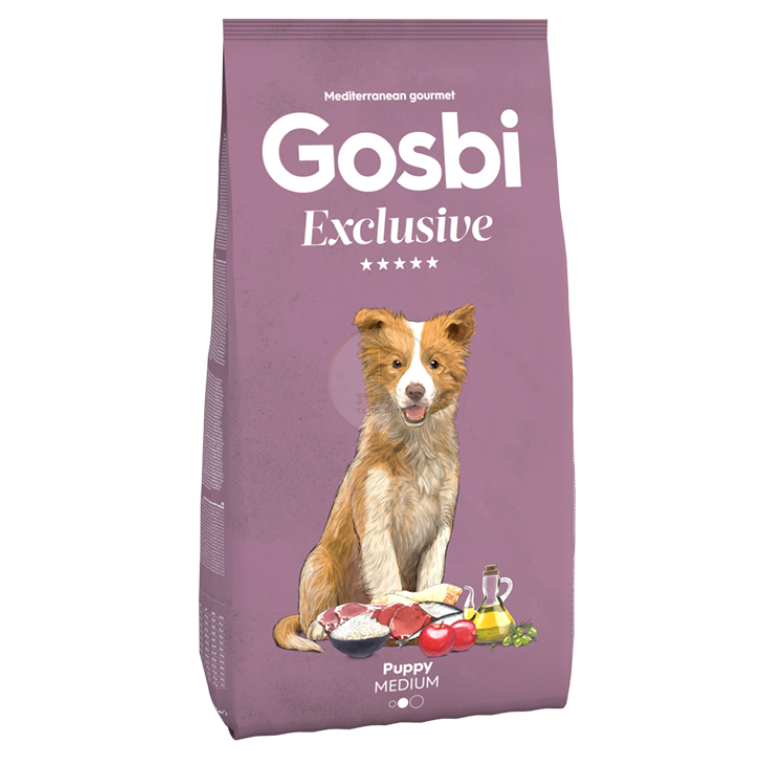 גוסבי אקסלוסיב גורים מדיום 12 ק"ג-Gosbi Exclusive Puppy Medium