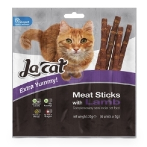 לה קט חטיף מקלות בשר עם כבש 30 גרם- La Cat Meat Sticks Lamb