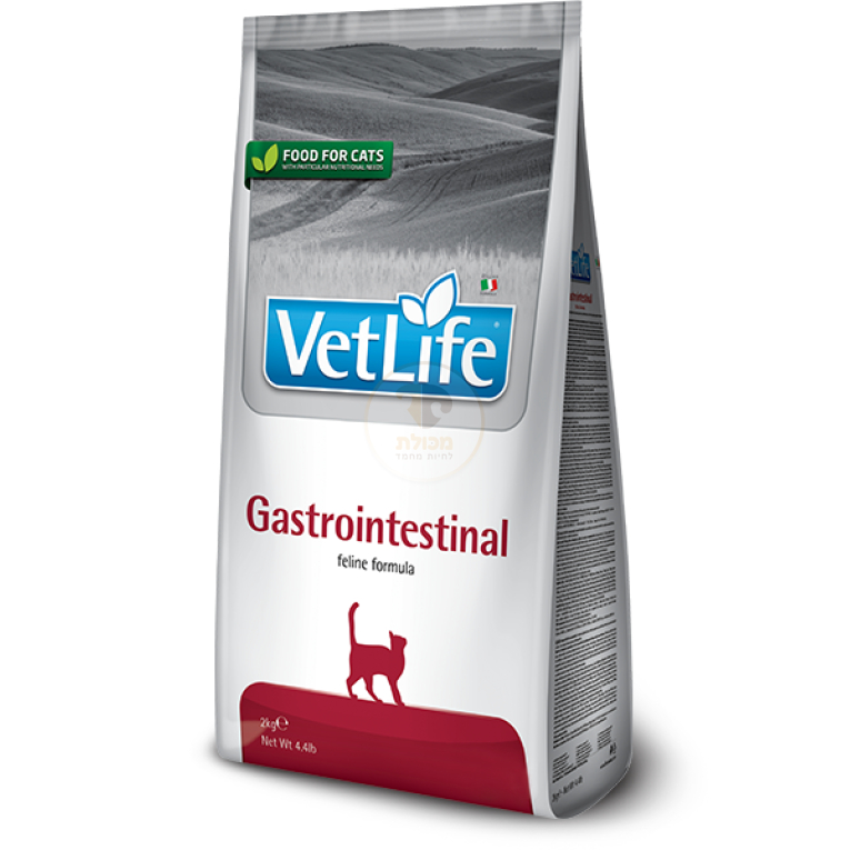 וט לייף גסטרו אינטסטינל לחתול 2 ק"ג-Vet Life Gastrointestinal Cat