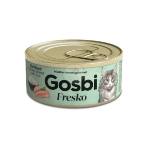 גוסבי עוף ואורז חתול מסורס 70 גרם- Gosbi Chicken&Rice Sterilized Cat