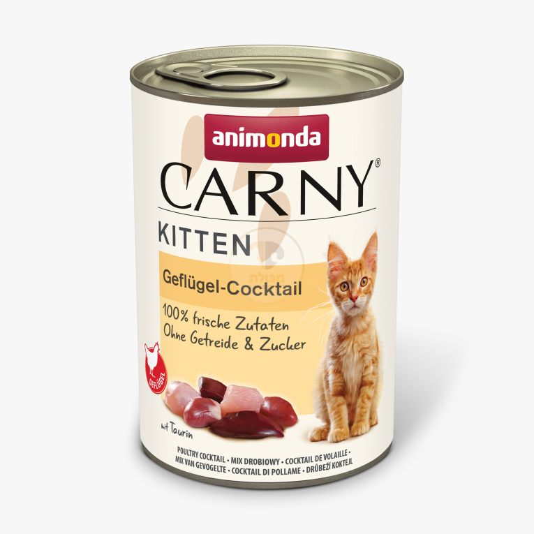 קרני קיטן קוקטייל מולטי מיט 400 גרם - Carny Poultry Cocktail Kitten