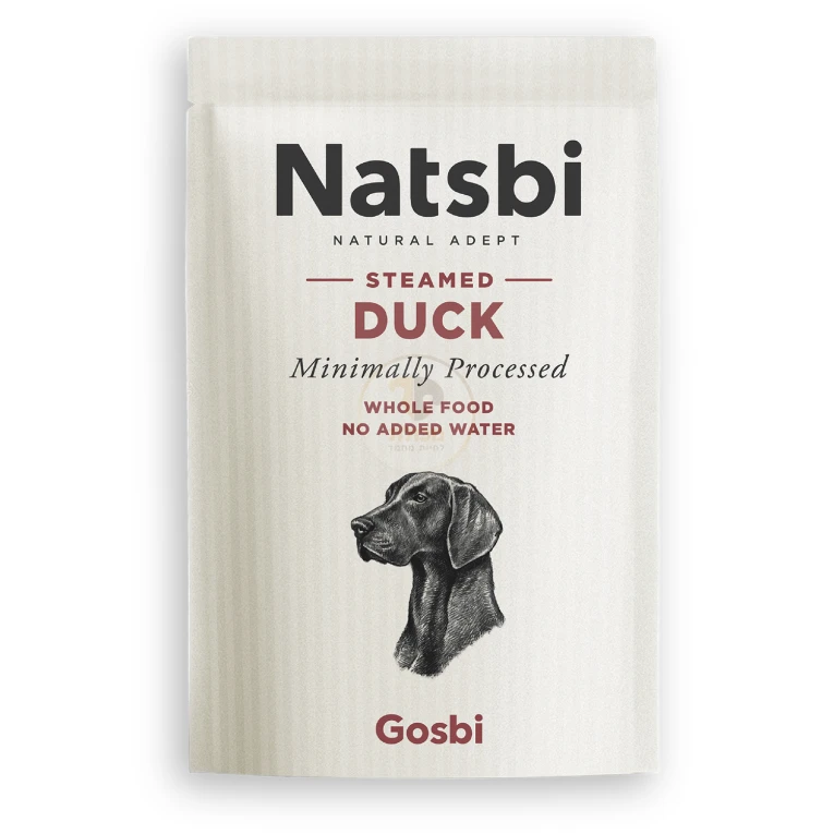 נטסבי ברווז מזון טבעי מאודה 500 גרם - Natsbi Duck