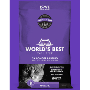 וורלד בסט קט ליטר מולטיפל לבנדר 12.7 קג - World`s best cat litter