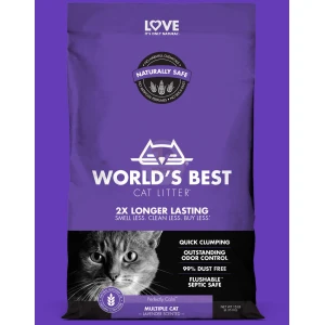 וורלד בסט קט ליטר מולטיפל לבנדר 6.35 קג - World`s best cat litter