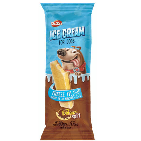 חטיף גלידה לכלב בטעם בננה ספליט 50 גרם