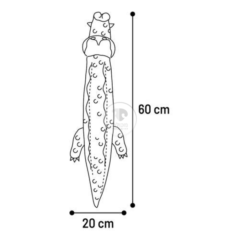 בובת קרוקודיל 60 ס"מ
