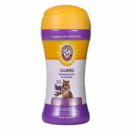 מבשם ומנטרל ריח לארגז חול החתולים בניחוח לבנדר וניל 425 גרם - Arm&Hammer Deodorizing Crystals for Litter Boxes