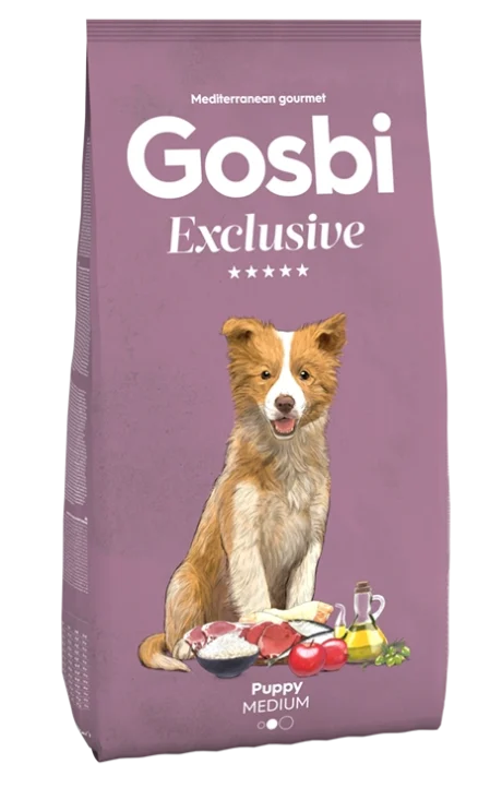 גוסבי אקסלוסיב גורים מדיום 12 ק"ג-Gosbi Exclusive Puppy Medium