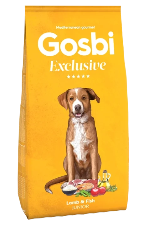 גוסבי אקסלוסיב ג'וניור כבש ודגים 12 ק"ג-Gosbi Exclusive Junior Lamb
