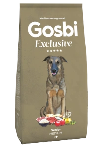 גוסבי אקסלוסיב סניור מדיום 12 ק"ג-Gosbi Exclusive Senior Medium