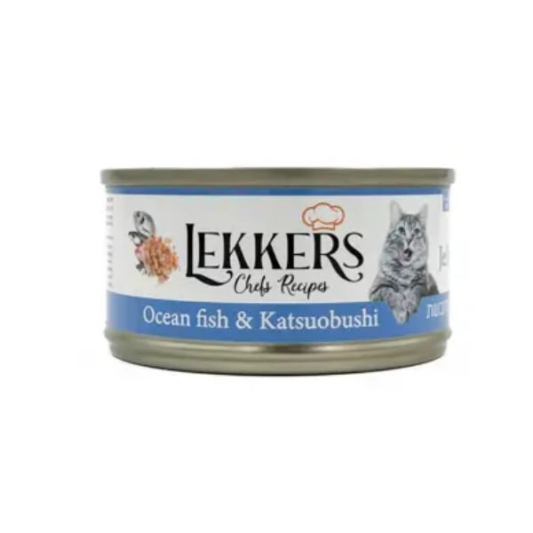 LEKKERS - מעדן חתולים דגי ים וטונה בוניטו (5) - 85 גרם LEKKERS - מעדן חתולים דגי ים וטונה בוניטו (5) - 85 גרם