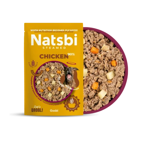 נטסבי עוף מזון טבעי מאודה 200 גרם - Natsbi Chicken