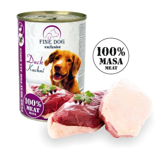 פיין דוג Fine dog אקסלוסיב מעדן פטה לכלבים ברווז - 400 גרם פיין דוג Fine dog אקסלוסיב מעדן פטה לכלבים ברווז - 400 גרם
