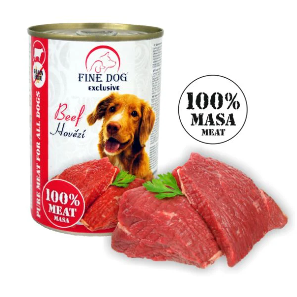 פיין דוג Fine dog אקסלוסיב מעדן פטה לכלבים בקר - 400 גרם פיין דוג Fine dog אקסלוסיב מעדן פטה לכלבים בקר - 400 גרם