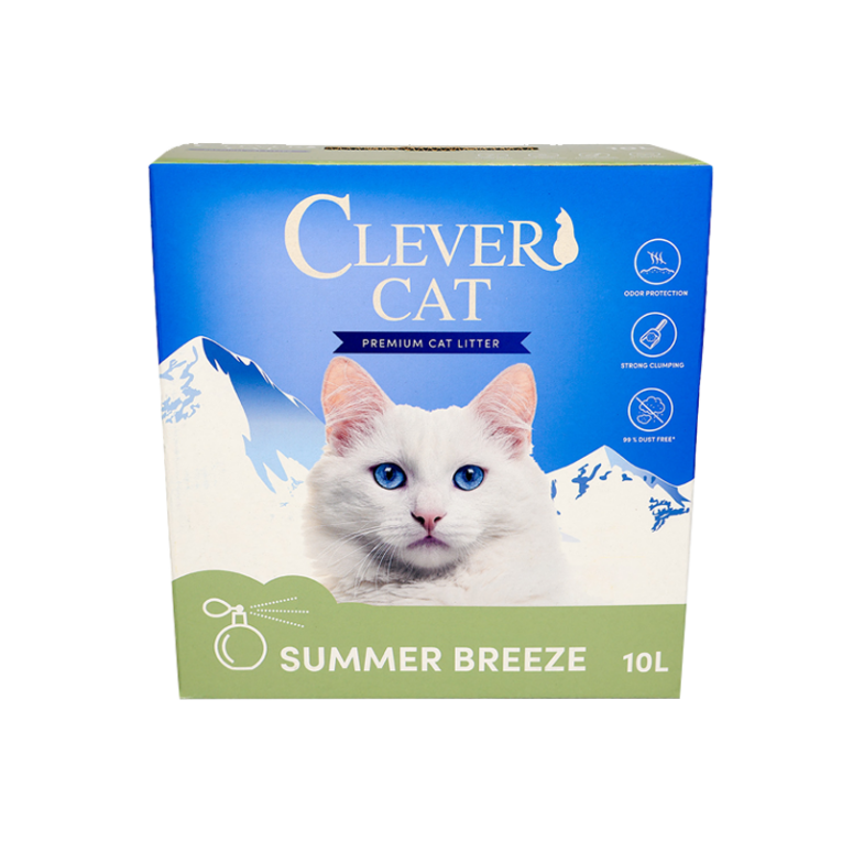קלבר קט Clever Cat חול לחתולים מתגבש בניחוח בריזת קיץ מרענן – 10 ליטר קלבר קט Clever Cat חול לחתולים מתגבש בניחוח בריזת קיץ מרענן – 10 ליטר