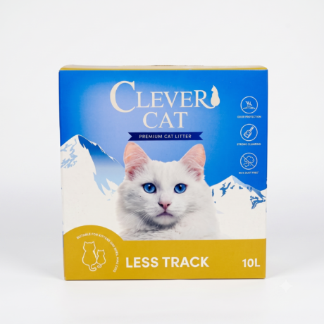 קלבר קט Clever Cat חול לחתולים מתגבש למניעת פיזור מחוץ לארגז ללא בישום – 10 ליטר