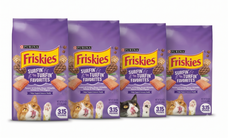 רביעיית פריסקיז Friskies Surfin' & Turfin' Favorites מעדני החתול מזון יבש לחתולים – סה"כ 5.6 ק"ג רביעיית פריסקיז Friskies Surfin' & Turfin' Favorites מעדני החתול מזון יבש לחתולים – סה"כ 5.6 ק"ג