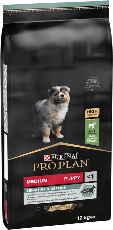 פרו פלאן גור כבש לקיבה רגישה 12 ק"ג - ProPlan Puppy Lamb